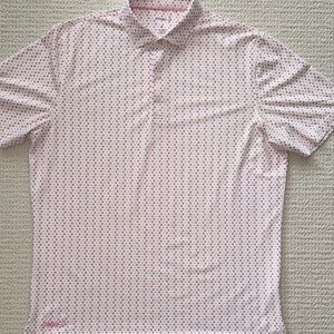 johnnie-O Patterned Polo Shirt